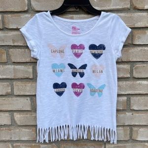 Epic Threads Girls T-shirt Top w Graphic Sparkle Design Size Large